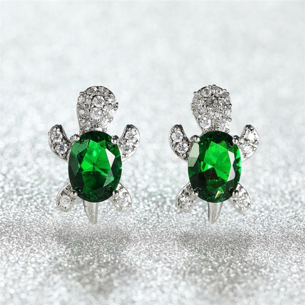“Just Keep Swimming” Turtle Ocean/Beach Earrings - Picture 2 of 11